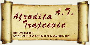 Afrodita Trajčević vizit kartica